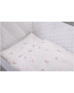Παιδικό σετ ύπνου  5 τεμαχίων Bubaba - Ροζ ουράνιο τόξο